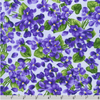 Flowerhouse - Viola - Florals Lavender Fabric