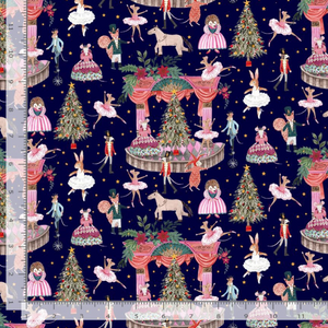 Christmas Woodland Ballet Fabric by Timeless