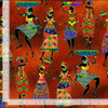 African Sunset - African Women Dance Fabric