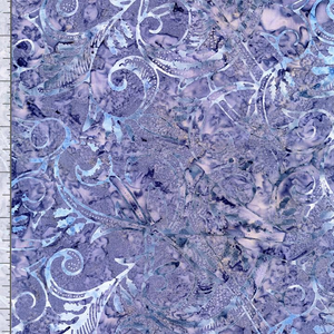 Tonga Mountain Meadow - Etched Vine Amethyst Batik