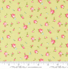 Ellie - Green Tossed Florals Fabric by Moda