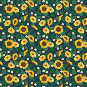 Curio - Sunflower Fields Navy by Rifle Paper Co