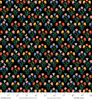 Curio - Tulips - Black Metallic Fabric