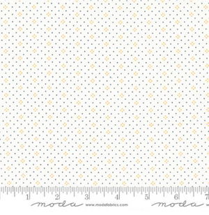 Eyelet Ivory Pumpkin - Dot Foulard by Moda