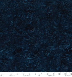 Best Of Malam Batiks - Jaipur Leaf - Dark Navy