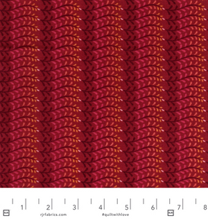 Mirage - Waves - Raspberry Wine Fabric - RJR