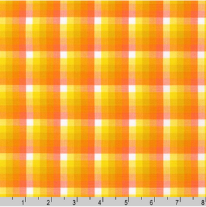 Kitchen Window Wovens - Check Plaid Orangeade