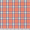 Kitchen Window Wovens - Check Plaid Salmon