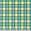 Kitchen Window Wovens - Check Plaid Cyan