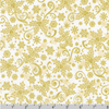 Traditional Trimmings - Gold Swirls Snowflakes Ivory