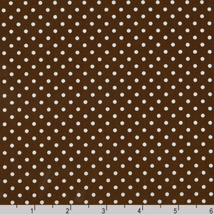 Sevenberry Petite Basics - Dots Brown Fabric