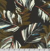 Kaufman - Island Paradise - Tropical Leaves on Brown