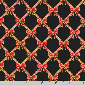 Holiday Flourish - Festive Finery - Ribbons Black Gold