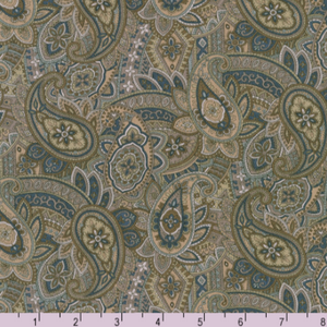 Sevenberry Vintage Petals and Paisleys - Paisley Beige