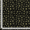 Winter Rose - Metallic Snowflakes Black - Timeless