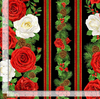 Winter Rose - Metallic Winter Rose 11" Stripe