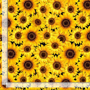 Fall is in the Air - Packed Metallic Sunflowers - Timeless