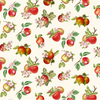 Orchard Valley - Tossed Apples with Leaves Cream Yardage