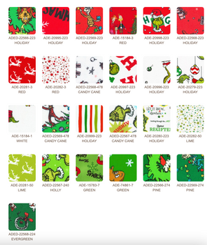 How The Grinch Stole Christmas - Holiday Colorstory Fat Quarter Bundle - 25 Fat Quarters