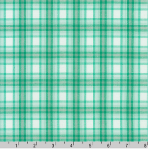 Kitchen Window Wovens - Yarn Dyed Check Plaid Ocean Yardage