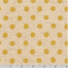 Sevenberry Canvas Natural Dots - Medium Yellow Dots Yardage