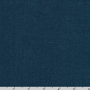 Brussels Washer Indigo Yardage - LINEN + RAYON Blend