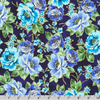 Decadent Garden - Florals Navy Metallic Yardage