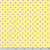 Sevenberry Dots-A-Lot - Lilac Dots on Yellow Yardage