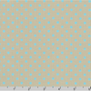 Sevenberry Dots-A-Lot - Turquoise Dots on Putty Yardage