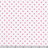 Sevenberry Dots-A-Lot - Pink Dots on White Yardage