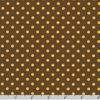 Sevenberry Dots-A-Lot - Yellow Dots on Brown Yardage