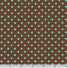 Sevenberry Dots-A-Lot - Mint Dots on Brown Yardage