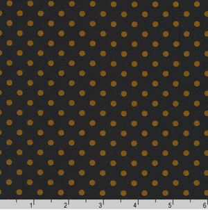 Sevenberry Dots-A-Lot - Brown Dots on Black Yardage