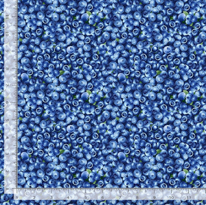 Blueberry Delight - Packed Blueberries Yardage