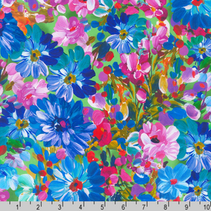 Painterly Petals Meadow - Large Floral Park Yardage