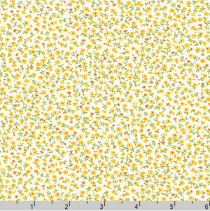 Sevenberry Petite Garden - Petite Florals Yellow Yardage