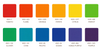 Kona Cotton Bright Rainbow Palette Charm Pack