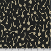 Riverbend - Buds Black Yardage - LINEN + COTTON Blend