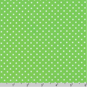 Sevenberry Petite Basics - Dots Green Yardage