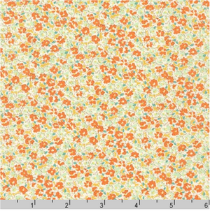 Sevenberry Petite Garden - Petite Florals Orange Yardage