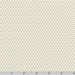 Flowerhouse - Georgina - Dots Vintage White Yardage