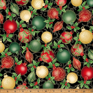 Christmas Splendor - Ornaments Black/Gold