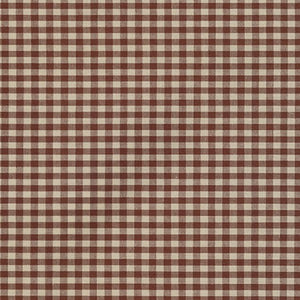 Crawford Gingham - Yarn Dyed 1/8 Inch Gingham Brown Yardage