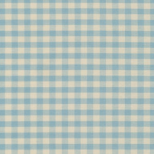 Crawford Gingham - Yarn Dyed 1/4 Inch Gingham Blue Yardage