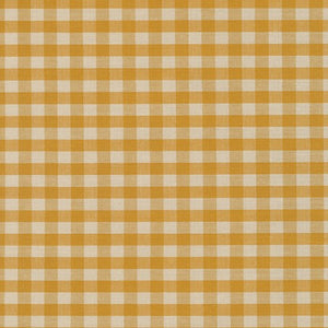 Crawford Gingham - Yarn Dyed 1/4 Inch Gingham Mustard Yardage