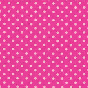 Sevenberry Dots-A-Lot - Bright Pink Dots Yardage