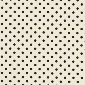 Sevenberry Dots-A-Lot - Black Dots on Ivory Yardage