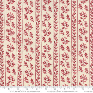 Jardin de Versailles Floral Pelouse Red 13813 13 by Moda Fabrics