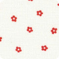 Flowerhouse - 1930's Basics Mini Flowers Red Yardage