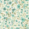 Sevenberry Grace - Florals Vines Mint Yardage